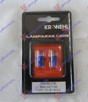 SIJALICA T10 W2 07.400.11 LED PLAVA DESNO