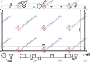 HLADNJAK MOTORA 1.6/2.0/2.5 BENZIN (34x68.6x16)