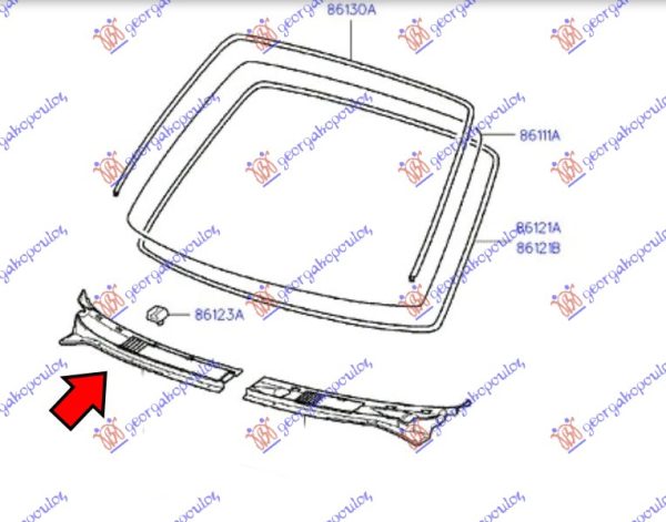 WIPER PANEL PLASTIC