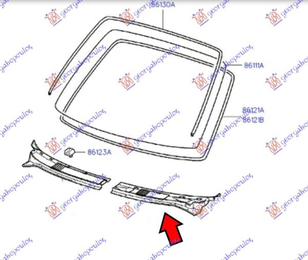 WIPER PANEL PLASTIC