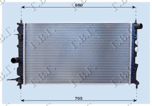 HLADNJAK MOTORA 1.6/1.8 16V (+/-AC) (61x37)