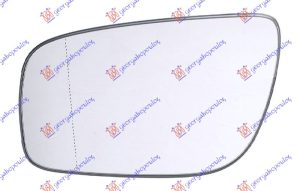 STAKLO RETROVIZORA SA GREJACEM 2006- (ASFERICNO) LEVO