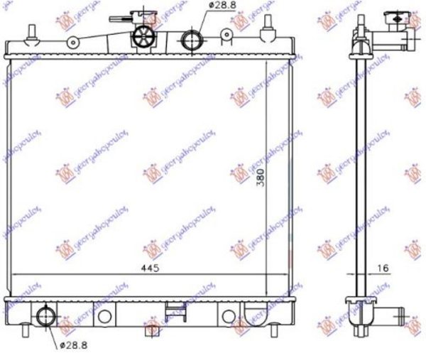 RADIATOR 1.0-1.2-1.4-1.6 PETROL JAPAN (KOYO)