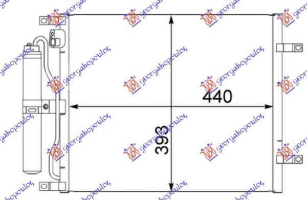 HLADNJAK KLIME 1.5 dCi DIZEL (490x376x16) -2005