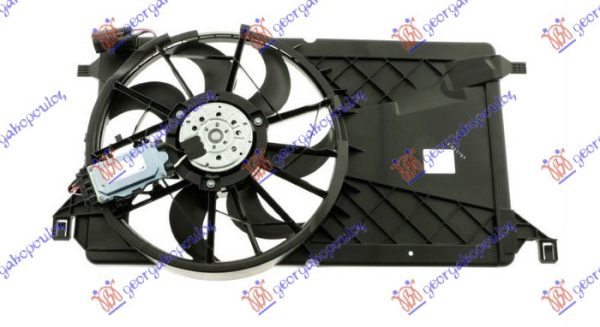 VENTILATOR KOMPLET (1.6/1.8/2.0 BENZIN - 1.6/1.8 TDCI DIZEL) (390mm) (2 PIN)