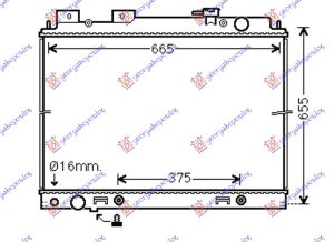 HLADNJAK MOTORA 3.0 dCi DIZEL (MAN/AUTO) (600x690x40) (KOYO)
