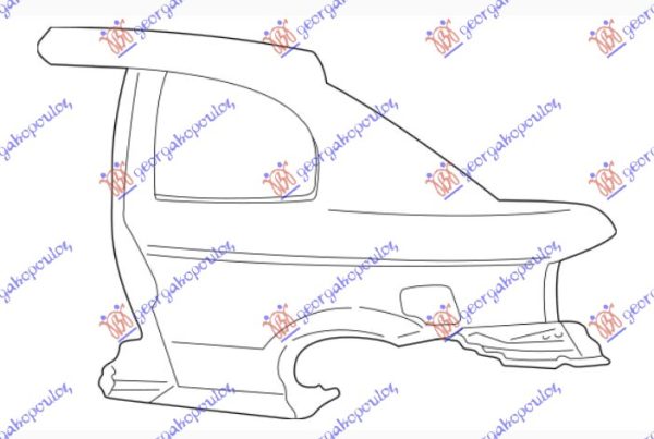 REAR FENDER (O) H/B