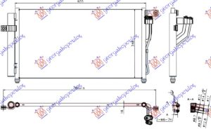 HLADNJAK KLIME 1.4i 1.6i 16V (610x350)