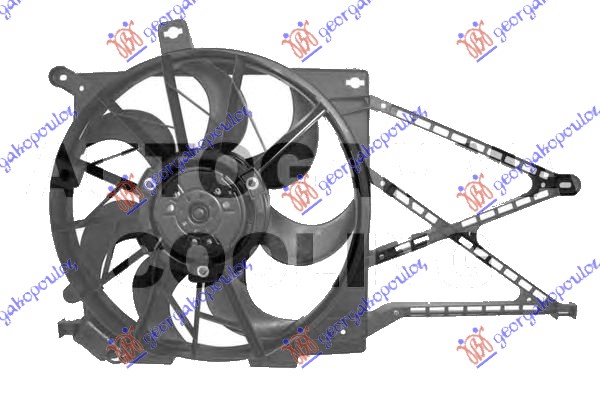 VENTILATOR HLADNJAKA KOMPLET (BENZIN) (Z14XEP-Z18XE) (3 PIN)