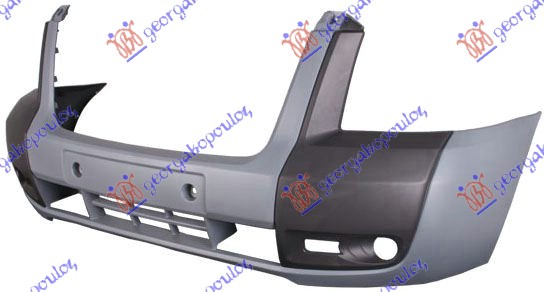 FRONT BUMPER ONE PIECE (W/FOG LAMP HOLES) (O)