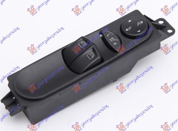 PREKIDAC U PREDNJIM VRATIMA (2 TASTERA) (ELEKTRO-SKLOPIV RETROVIZOR) (7 PIN) LEVO