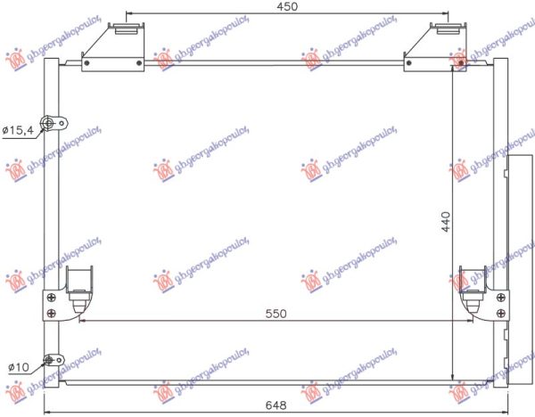 CONDENSER 2.5-3.0 T.D DIESEL (600x440x16) (KOYO)