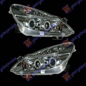 HEAD LAMP SET EAGLE EYES CHROME -2011