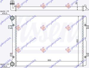 HLADNJAK MOTORA 1.9/2.0 TDi (60x44.5) 00-