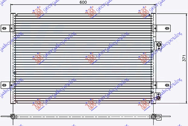 HLADNJAK KLIME BENZIN/DIZEL (545x368x20) 96-2000