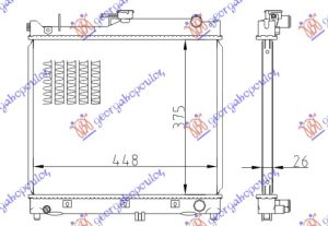 RADIATOR 1.3 PERTROL MANUAL (375X450X26) (KOYO)