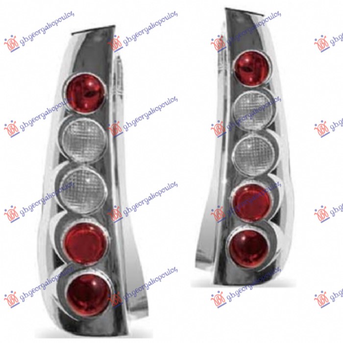 TAIL LAMP SET LEXUS CHROME