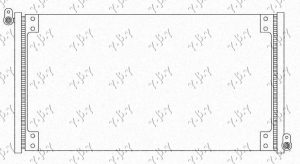 HLADNJAK KLIME 1.2/1.6 16V (547x310x18) 2001- (NISSENS)