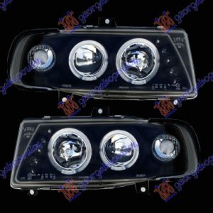 HEAD LAMP EAGLE EYES BLACK