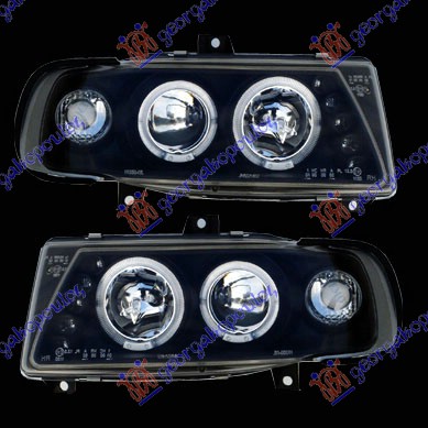 HEAD LAMP EAGLE EYES BLACK