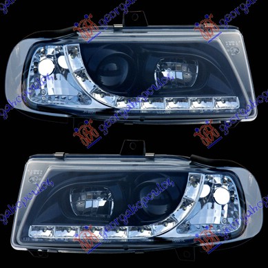 HEAD LAMP SET A5 TYPE BLACK