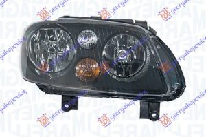 HEAD LAMP BLACK (MARELLI) (W/PROJECT)