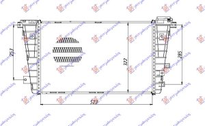 HLADNJAK INTERKULERA 1.3-1.9 CDTi (52x32x27)