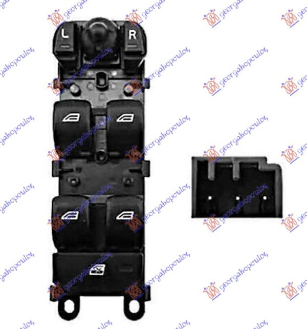 PREKIDAC U PREDNJIM VRATIMA (4 TASTERA) (3 PIN) LEVO