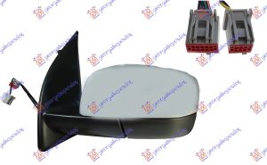 DOOR MIRROR ELECTRICAL HEATED PRIMED (W/SENSOR) (8 PIN) (A QUALITY) 2011- (CONVEX GLASS)