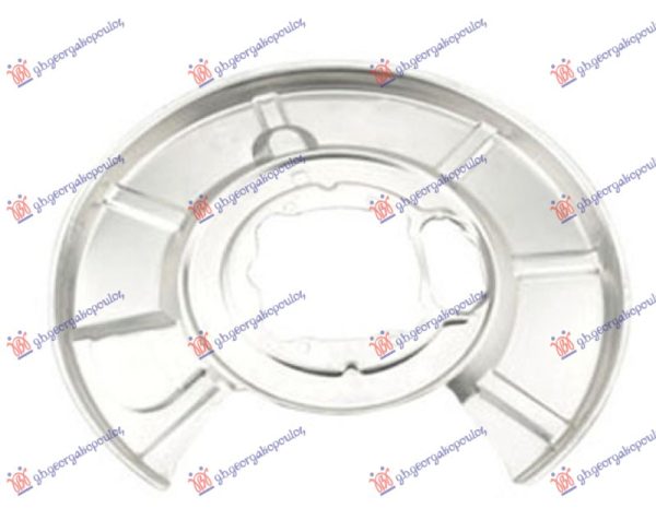 ZASTITA ZADNJEG KOCIONOG DISKA (PRECNIK ZASTITE 370/105mm) (PRECNIK DISKA 320mm) ALUMINIJUM LEVO