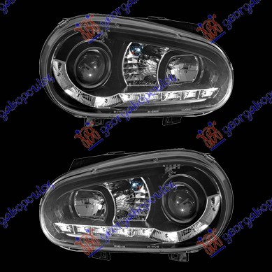 HEAD LAMP SET BLACK TYPE A5