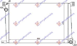 RADIATOR 1.4-1.6i16V PETROL +/-AC (600x420) (KOYO)