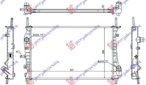 HLADNJAK MOTORA DIZEL (+AC) (62x39.7) 02-