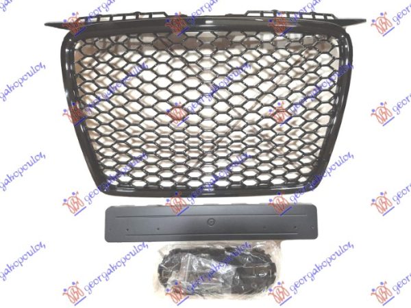 GRILLE (RS LOOK) BLACK POLISHED (W/REMOVABLE LICENCE PLATE)