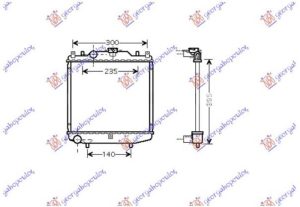 RADIATOR 1.0 PETROL (325x348) (KOYO)