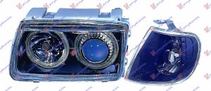 HEAD LAMP SET EAGLE EYES BLACK W/SIDE LAMP