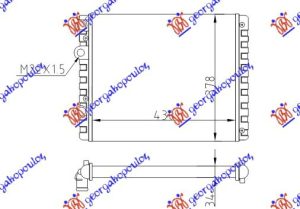 RADIATOR ALL MODELS MANUAL -AC (430x380) (VALEO)
