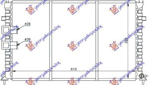 HLADNJAK MOTORA 3.0i 24V / 2.1 TD (MAN) (61x39.8)