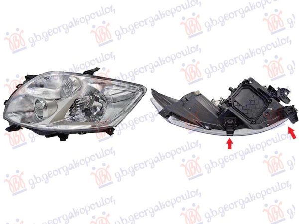 FAR ELEKTRICNI HROM (VALEO TIP) (BEZ MOTORA) (DEPO) LEVO