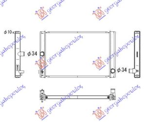 RADIATOR 1.4 DIESEL D4d (550x370) (KOYO)