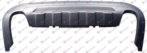 REAR BUMPER SPOILER SILVER (W & W/O PDS) (DOUBLE EXHAUST)