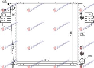 HLADNJAK MOTORA 3.7 V6 BENZIN (MANUAL) (+/-AC) (50.5x50.8)