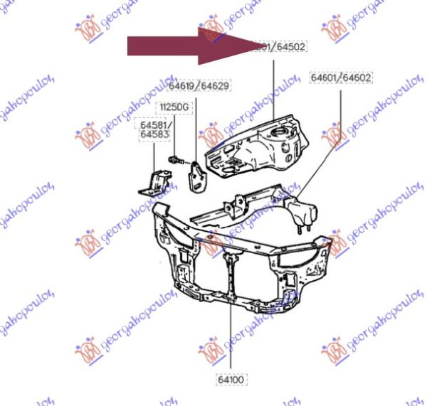 FRONT WHEEL HOUSE ASSY (O)