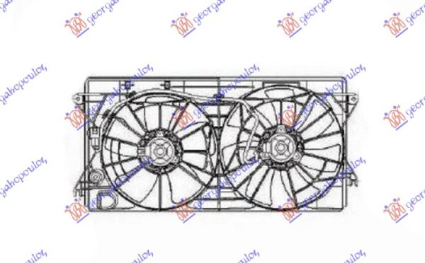 COOLING FAN (DOUBLE) ( (300mm) / 285mm ) (2+2 PIN)