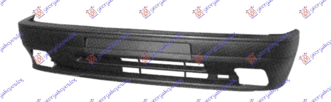 FRONT BUMPER PRIMED (W/FOG LAMP HOLES)