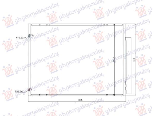 CONDENSER (RX350) 3.5 PETROL AUTOMATIC (695x510)