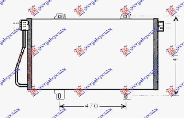 HLADNJAK KLIME 1.9/2.5 DCI DIZEL (730x378x16) 2002-2003