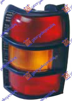 STOP LAMPA (ZUTI MIGAVAC) (CRNI OKVIR) LEVO