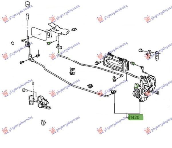 REAR DOOR LOCK