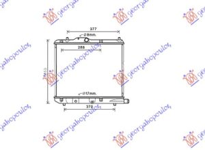 HLADNJAK MOTORA 1.3 CDTi (Z13DTJ/D13A) (37.5x47.5x2.6) (KOYO)